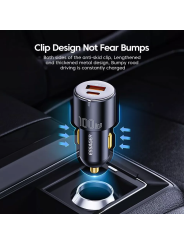 ESSAGER 100W USB-A / USB-C Automobilinis Įkroviklis – Greitas Ir Galingas Įkrovimas