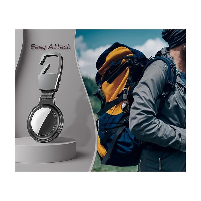 Apple AirTag Metal Case – Keychain with Carabiner Design Apple AirTag Metal Case – Keychain with Carabiner Design