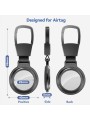 Apple AirTag Metalinis Dėklas – Pakabukas su Karabino Dizainu