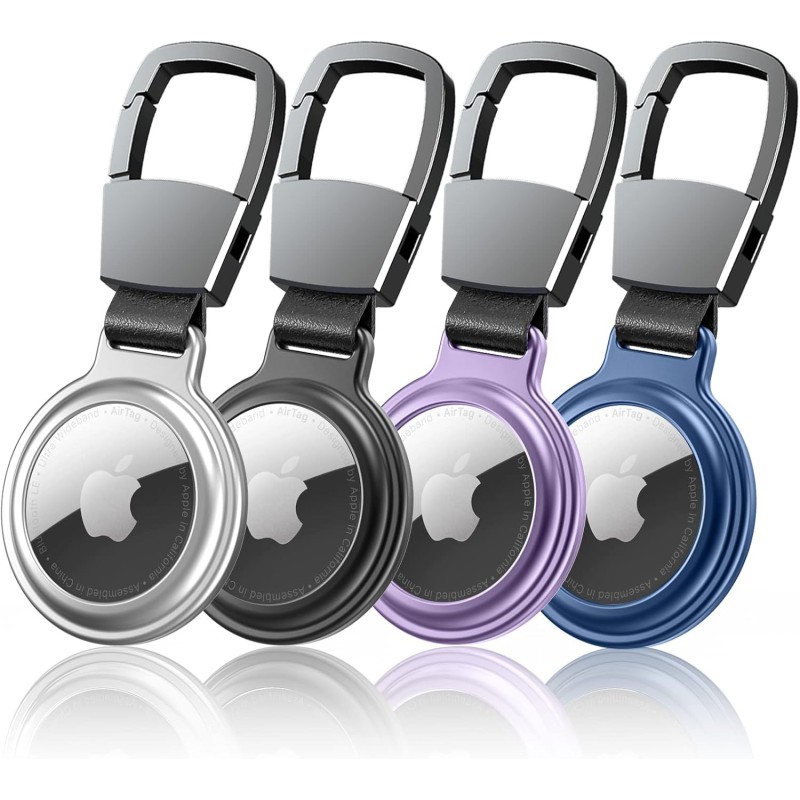 Apple AirTag Metal Case – Keychain with Carabiner Design Apple AirTag Metal Case – Keychain with Carabiner Design