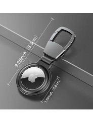 Apple AirTag Metalinis Dėklas – Pakabukas su Karabino Dizainu