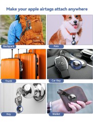 Apple AirTag Metal Case – Keychain with Carabiner Design
