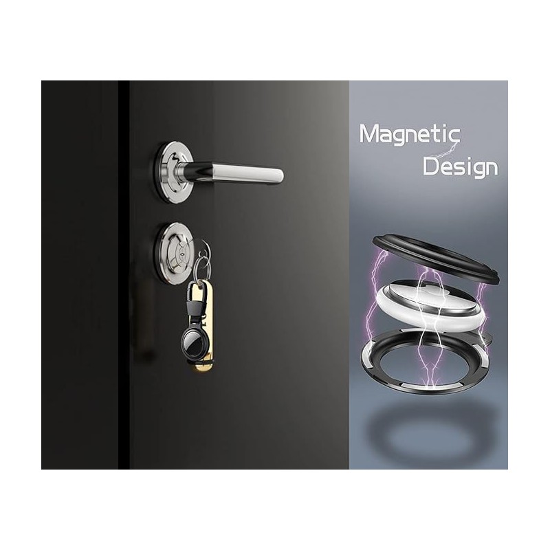 Apple AirTag Metal Case – Keychain with Carabiner Design Apple AirTag Metal Case – Keychain with Carabiner Design