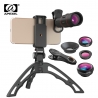 Telefono objektyvas su trikoju stovu/selfie lazda APEXEL Zoom 18x + 3-jų objektyvų rinkinys