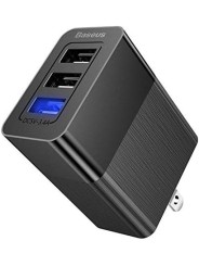 Baseus Universal Travel Fast Charging Adapter USB/AC/DC – Black