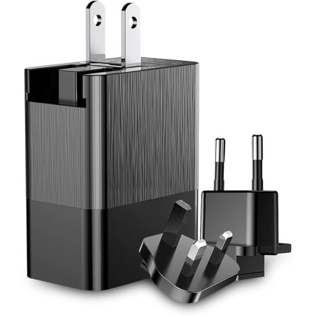 Baseus Universal Travel Fast Charging Adapter USB/AC/DC – Black