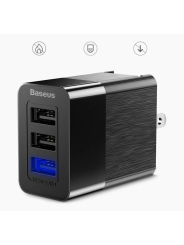 Baseus Universal Travel Fast Charging Adapter USB/AC/DC – Black