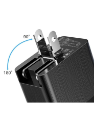 Baseus Universal Travel Fast Charging Adapter USB/AC/DC – Black
