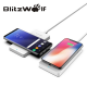 Bevielis greito krovimo telefono dvigubas pakrovėjas - stovas (Fast Charge Qi Wireless Charger) Blitzwolf