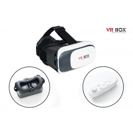 Virtualios realybės akiniai VR BOX 2 + Bluetooth pultelis (baltas)