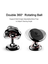 FLOVEME Universal Magnetic Car Phone Holder – Adjustable 360° Head – Black