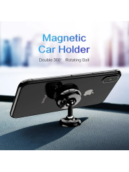 FLOVEME Universalus Magnetinis Automobilinis Telefonų Laikiklis – Reguliuojama 360° Galva – Juodas