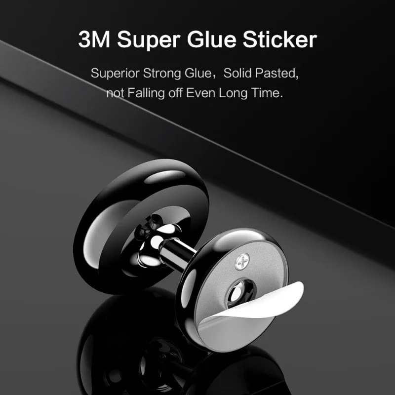 FLOVEME Universal Magnetic Car Phone Holder – Adjustable 360° Head – Black