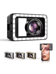 APEXEL 4K HD 100mm Macro Lens with LED Lighting & Case – Universal