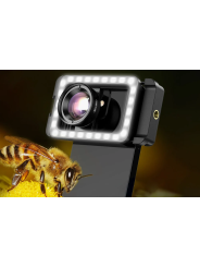APEXEL 4K HD 100mm Macro Lens with LED Lighting & Case – Universal