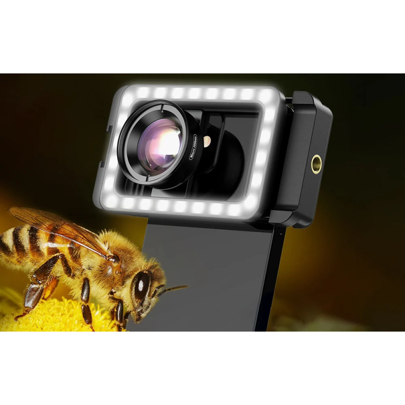 APEXEL Universalus 4K HD 100mm Makro Objektyvas su LED Apšvietimu ir Dėklu APEXEL Universalus 4K HD 100mm Makro Objektyvas su LED Apšvietimu ir Dėklu