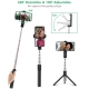 Trikojė Bluetooth asmenukių lazda (selfie stick) Blitzwolf tripod su pulteliu
