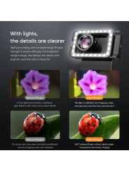 APEXEL 4K HD 100mm Macro Lens with LED Lighting & Case – Universal