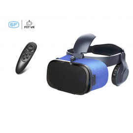Virtualios realybės 3D akiniai FIIT VR 6F su ausinėmis, valdymo mygtukais ir pulteliu