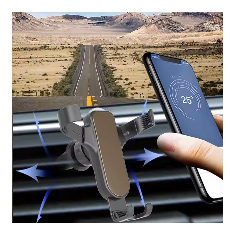 Car Phone Holder with Seatbelt Cutter & Glass Breaker - YuRoad for Grilles