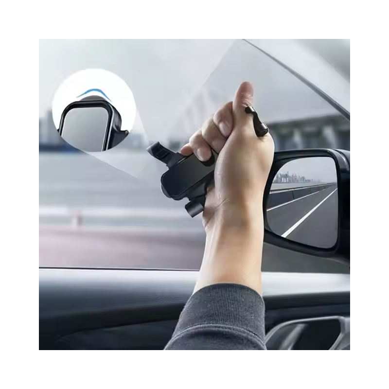 Automobilinis telefono laikiklis su saugos diržų peiliu ir stiklo plaktuku - YuRoad grotelių laikiklis