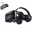 Virtualios realybės 3D akiniai VR Shinecon G04EA su  ausinėmis, valdymo mygtukais ir pakraunamu Bluetooth pulteliu