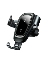 Metalinis belaidis automobilinis telefono įkroviklis ir laikiklis – BASEUS Gravity