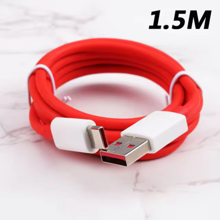 USB Type-C telefono laidas OnePlus 'Warp Charge' 6A – 1m/1.5m