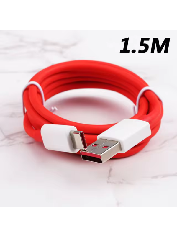 USB Type-C telefono laidas OnePlus 'Warp Charge' 6A – 1m/1.5m