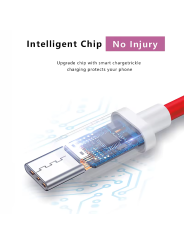 USB Type-C telefono laidas OnePlus 'Warp Charge' 6A – 1m/1.5m