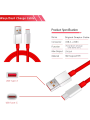 USB Type-C telefono laidas OnePlus 'Warp Charge' 6A – 1m/1.5m