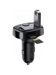 Automobilinis FM moduliatorius, 3.4A USB įkroviklis, MP3 grotuvas su Bluetooth 4.2 BASEUS CCTM-01