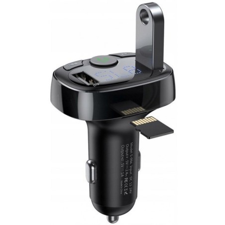 Automobilinis FM moduliatorius, 3.4A USB įkroviklis, MP3 grotuvas su Bluetooth 4.2 BASEUS CCTM-01