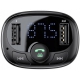 Automobilinis  FM moduliatorius, 3.4A USB įkroviklis, USB/micro SD MP3 grotuvas su Bluetooth 4.2 BASEUS CCTM-01