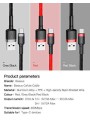 USB 2.0 to Type-C Reinforced Charging & Data Cable BASEUS 3A – 1m