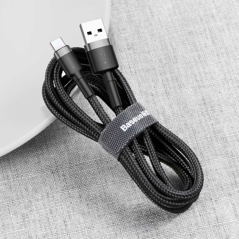 USB 2.0 to Type-C Reinforced Charging & Data Cable BASEUS 3A – 1m