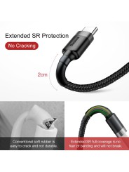 USB 2.0 to Type-C Reinforced Charging & Data Cable BASEUS 3A – 1m