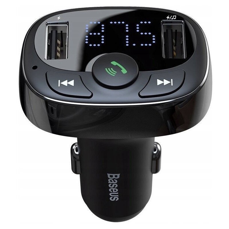 Automobilinis FM moduliatorius, 3.4A USB įkroviklis, MP3 grotuvas su Bluetooth 4.2 BASEUS CCTM-01