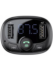 Automobilinis FM moduliatorius, 3.4A USB įkroviklis, MP3 grotuvas su Bluetooth 4.2 BASEUS CCTM-01