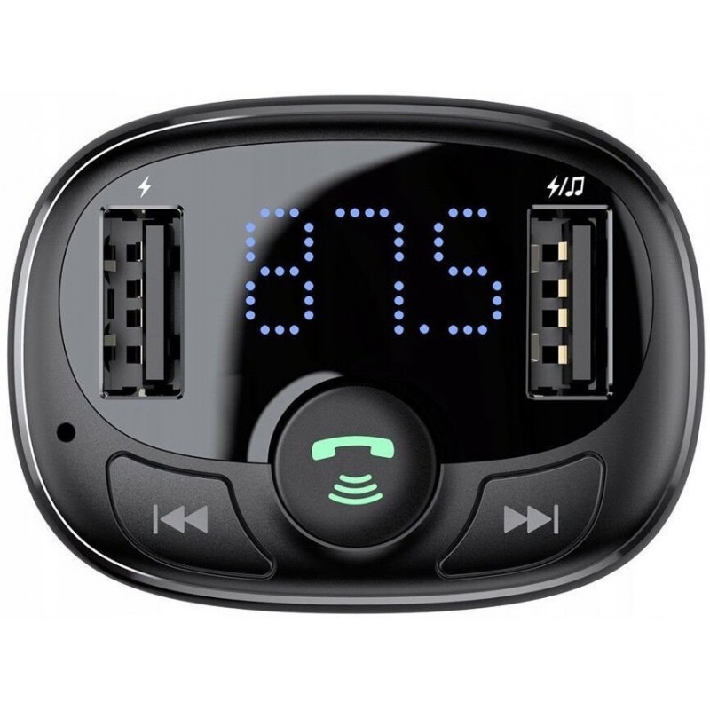 Automobilinis FM moduliatorius, 3.4A USB įkroviklis, MP3 grotuvas su Bluetooth 4.2 BASEUS CCTM-01