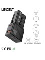 Universal Travel Adapter LENCENT with USB QC 3.0 & Type-C PD 20W – EU, US, AU, UK