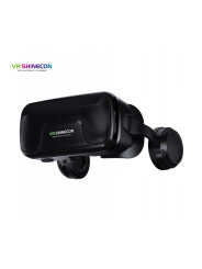 Virtual Reality 3D Glasses VR Shinecon G04EA with Headphones, Control Buttons, and Bluetooth Remote