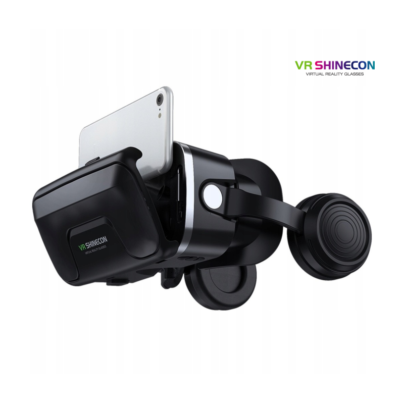 Virtualios realybės 3D akiniai VR Shinecon G04EA su ausinėmis, valdymo mygtukais ir Bluetooth pulteliu Virtualios realybės 3D akiniai VR Shinecon G04EA su ausinėmis, valdymo mygtukais ir Bluetooth pulteliu