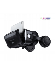 Virtual Reality 3D Glasses VR Shinecon G04EA with Headphones, Control Buttons, and Bluetooth Remote