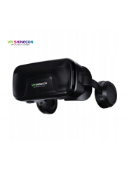 Virtual Reality 3D Glasses VR Shinecon G04EA with Headphones, Control Buttons, and Bluetooth Remote