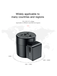 Baseus Universal 2-Port USB Phone Charger with US, UK, EU, and AU Plugs