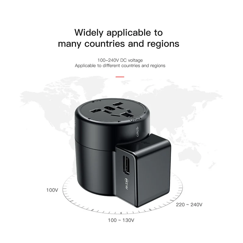 Baseus Universal 2-Port USB Phone Charger with US, UK, EU, and AU Plugs Baseus Universal 2-Port USB Phone Charger with US, UK, EU, and AU Plugs
