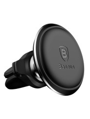 Automobilinis magnetinis telefono laikiklis BASEUS į groteles su reguliuojama galva ir laido laikikliu