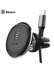 BASEUS Magnetic Car Phone Holder for Air Vents with Adjustable Head & Cable Clip