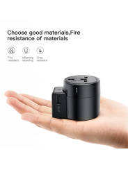 Baseus Universal 2-Port USB Phone Charger with US, UK, EU, and AU Plugs
